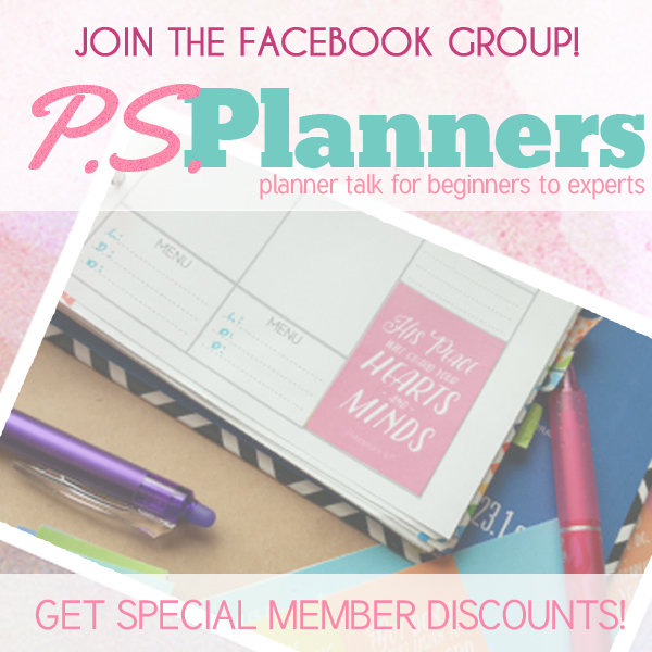 Join the PS Planners Facebook Group!